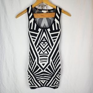 Jealous Tomato Bodycon Abstract Dress